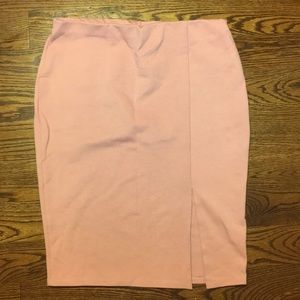 Pink skirt with slit on left side size L